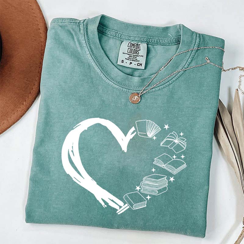 Heart of Books Lover T-Shirt
