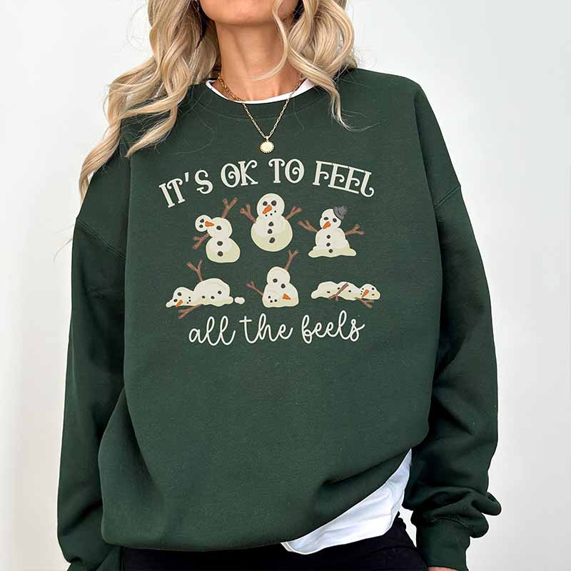 It's Ok To Feel All the Feels Christmas Sweatshirt