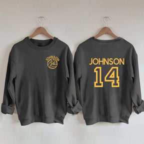 Custom Volleyball Mom Name and Number Sweatshirt