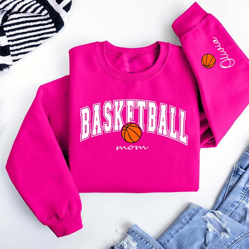 Custom Basketball Mom Cute Sweatshirt