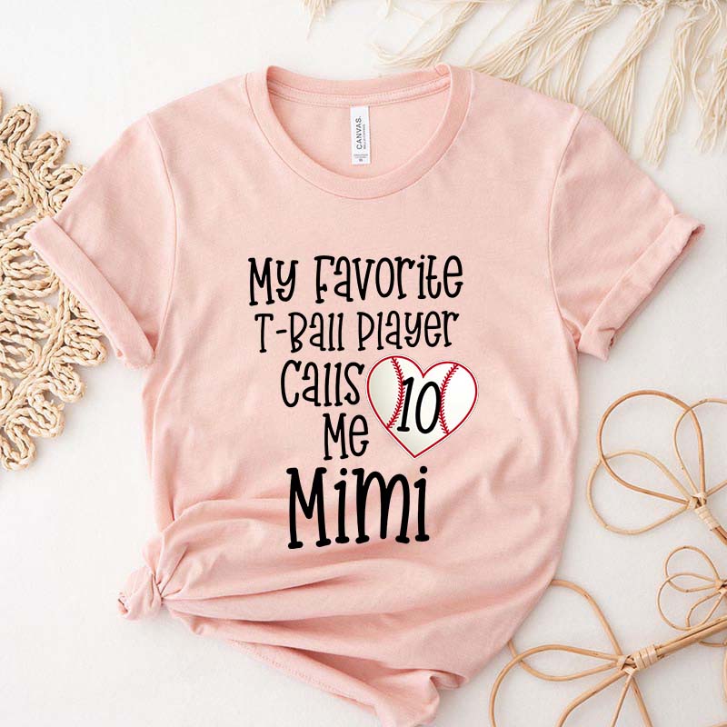 Personalized T-ball Game Day T-Shirt