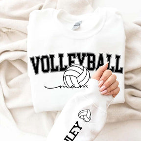 Personalized Name Sleeve Volleyball Sweatshirt