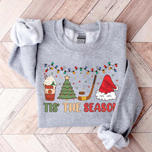 Tis The Season Hockey Christmas Tree Sweatshirt