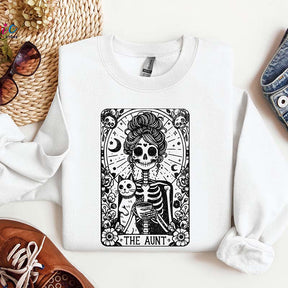 The Aunt Tarot Card Skeleton Sweatshirt