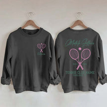 Personalized Tennis Club Coach Sweatshirt