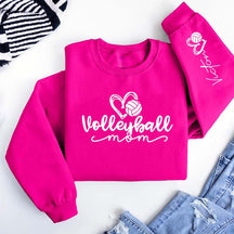 Custom Name Volleyball Heart Sport Sweatshirt