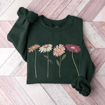 Vintage Floral Boho Wildflower Cottagecore Sweatshirt