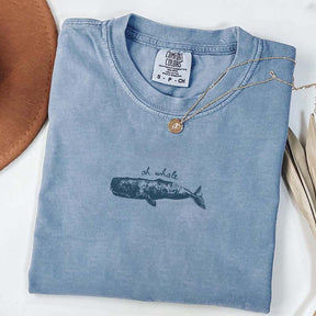 Minimalist Beach Oh Whale T-Shirt