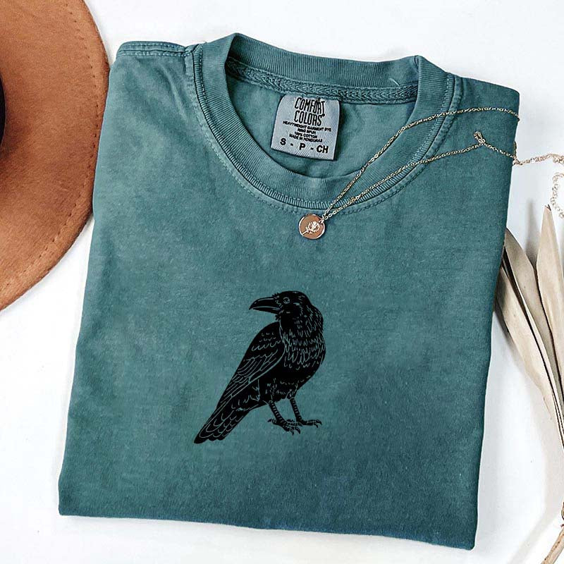 Vintage Crow Lover Black Raven T-Shirt