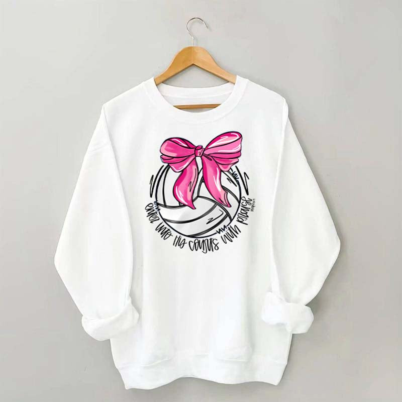 I Will Praise Him In His Courts Volleyball Sweatshirt