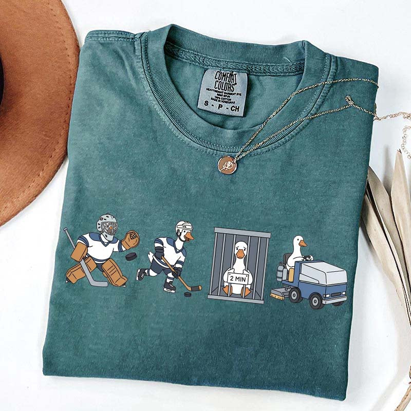 Goose Hockey Team Comfort Colors T-Shirt