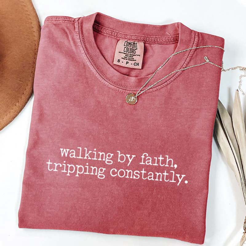 Walking by Faith Inspirational T-Shirt