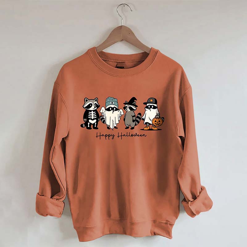 Cute Raccoon Ghost Sweatshirt