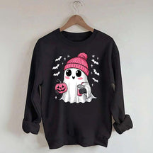 Cute Coffee Kawaii Ghost Spooky Sweatshirt