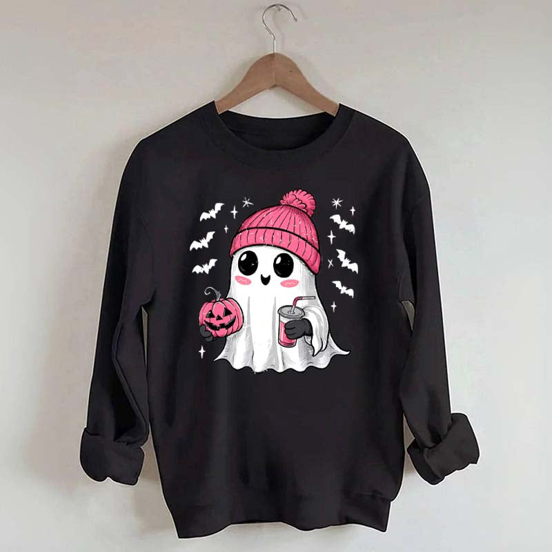 Cute Coffee Kawaii Ghost Spooky Sweatshirt