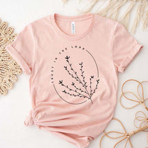 Trust In The Lord Floral Religous T-Shirt