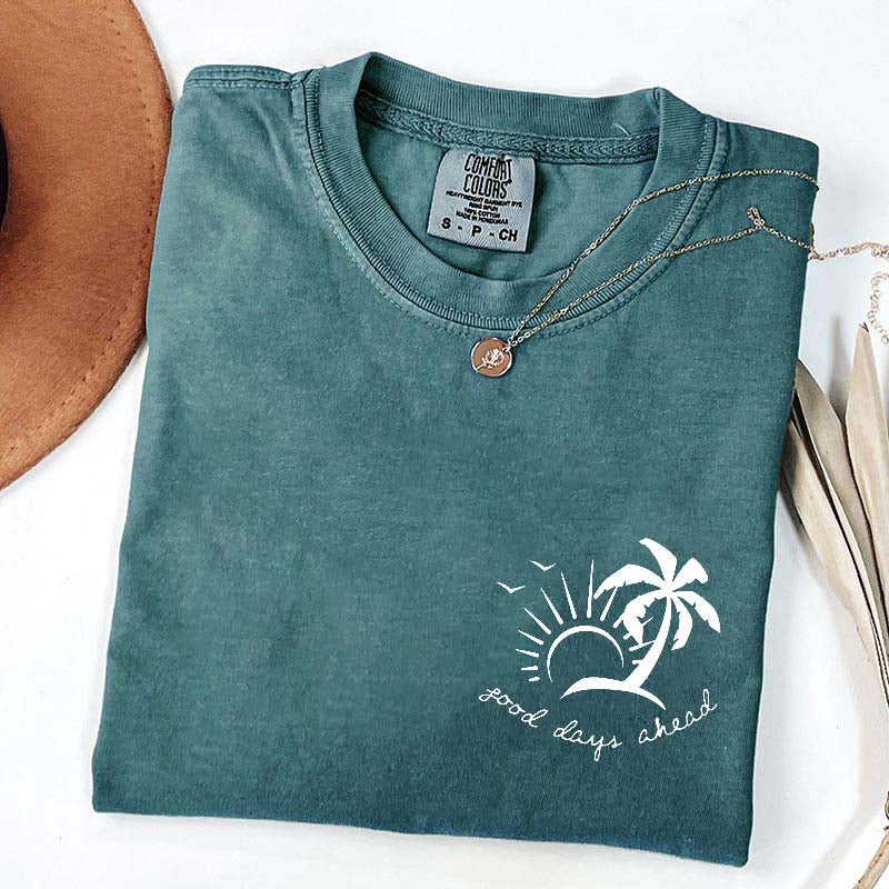 Cute Beach Vacation Summer Minimalist T-Shirt