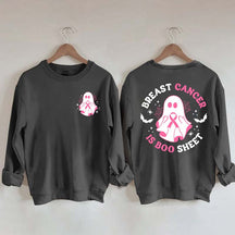 Ghost Ribbon Breast Cancer Is Boo Sheet Sweatshirt