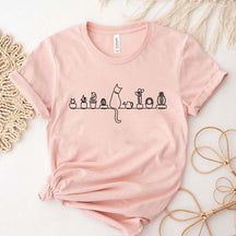 Succulent Plants And Cats T-Shirt