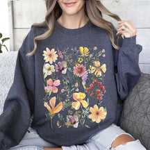 Mountain Meadow Pressed Flowers Sweatshirt