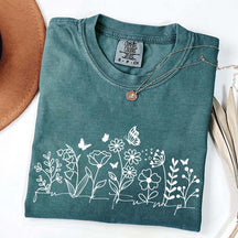 Comfort Color Simple Wild Flowers T-Shirt