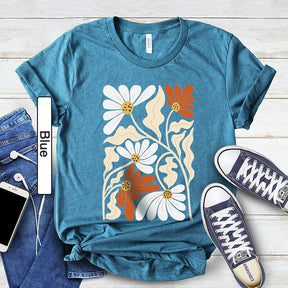 Boho Wildflowers Aesthetic Lover T-Shirt