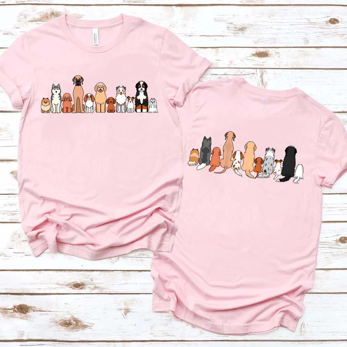 Vintage Retro Dog Breeds Funny T-Shirt