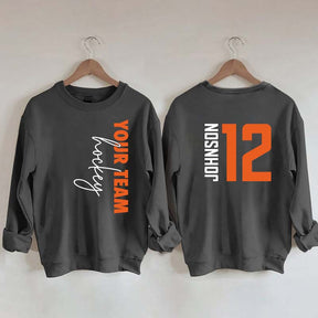 Custom Hockey  Name and Number Sweatshirt