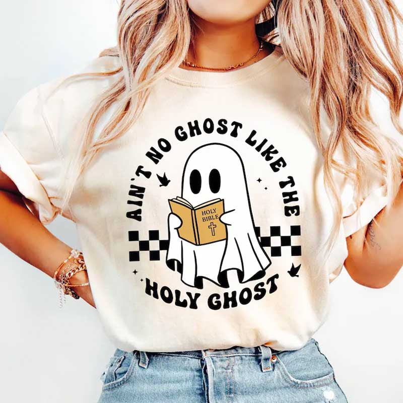 Funny Cute Ghost Catholic T-Shirt