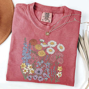 Botanical Print Wildflowers Vibes Sweatshirt