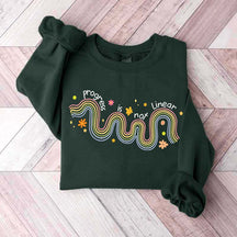 Progress Is Not Linear Mental Health Sweatshirt