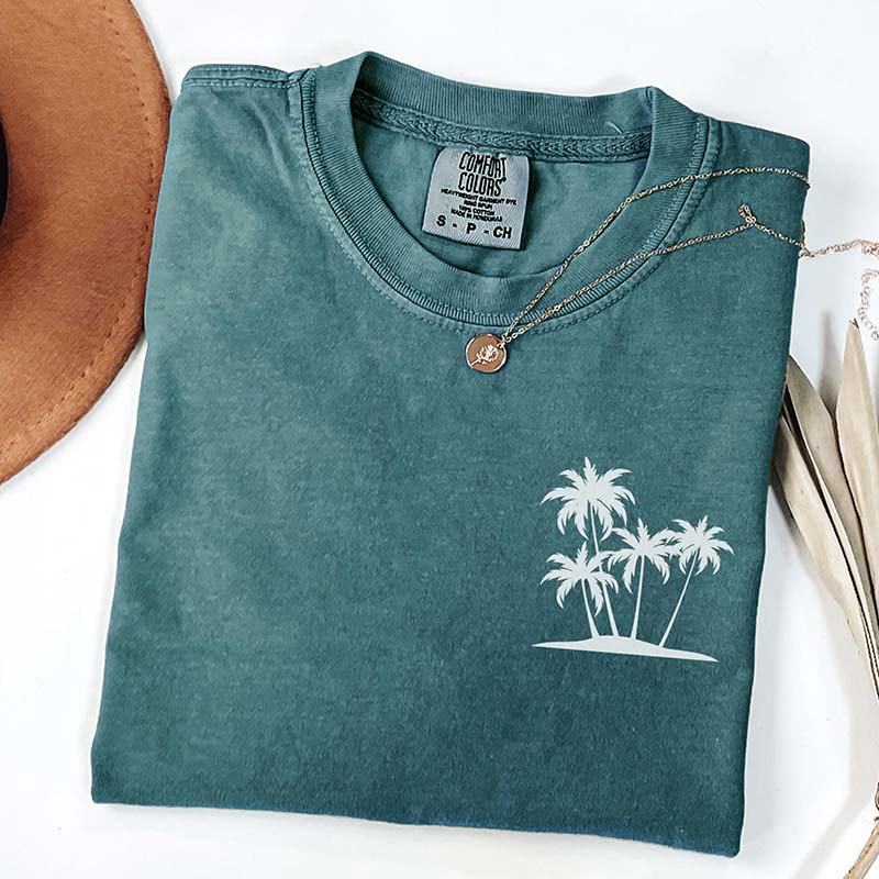 Cute Summer Beach Vacation Tree T-Shirt