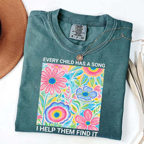 Music Teacher Appreciation Floral T-Shirt