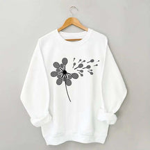 Dandelion Tennis Racket Minimalist Sweatshirt