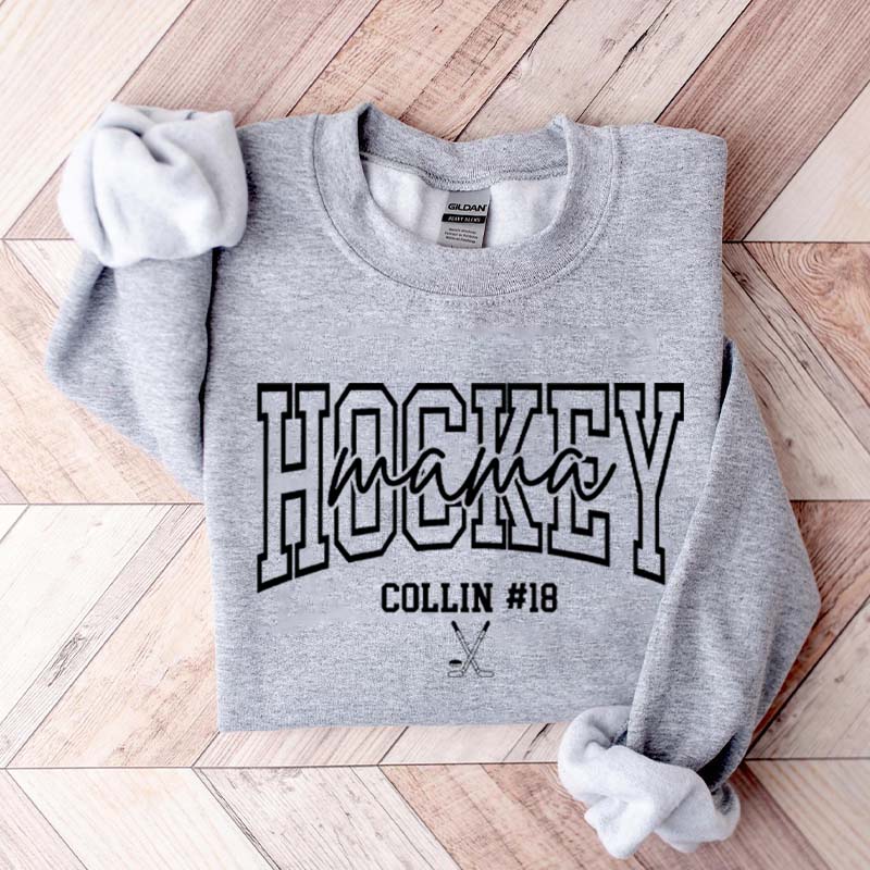 Personalized Hockey Mama Sweatshirt