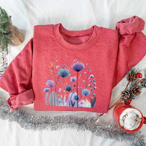 Cute Spring Wildflowers Sweatshirt