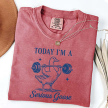 Today I'm A Serious Goose Weightlifting T-Shirt