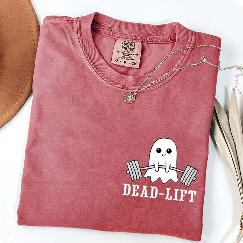 Dead Lift Pocket Gym Halloween T-Shirt