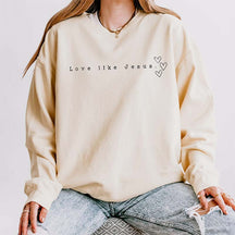 Love Like Jesus Faith Lightweight Sweatshirt
