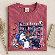 Ghost Book Reader Art T-Shirt