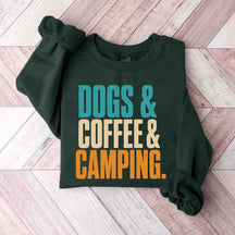 Dogs Coffee Camping Adventure Sweatshirt