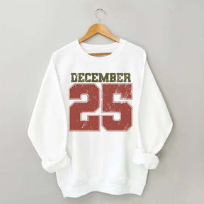 Retro December 25 Christmas Sweatshirt