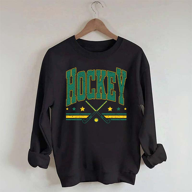 Retro Varsity Hockey Sweatshirt