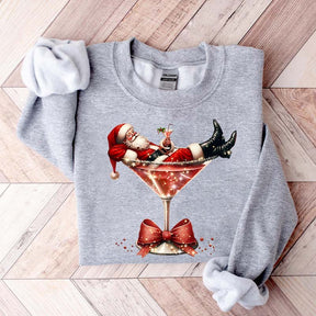 Santa's Hot Mess Martini Sweatshirt