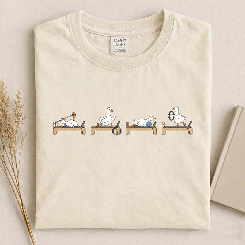 Funny Goose Pilates Minimal Animal Gym T-Shirt