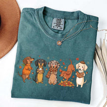 Dachshund Fall Cozy Season Pumpkin T-Shirt