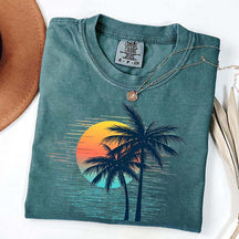 Retro Tropical Sunset T-Shirt