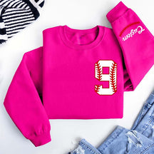 Custom Baseball Name and Number Sweatshirt