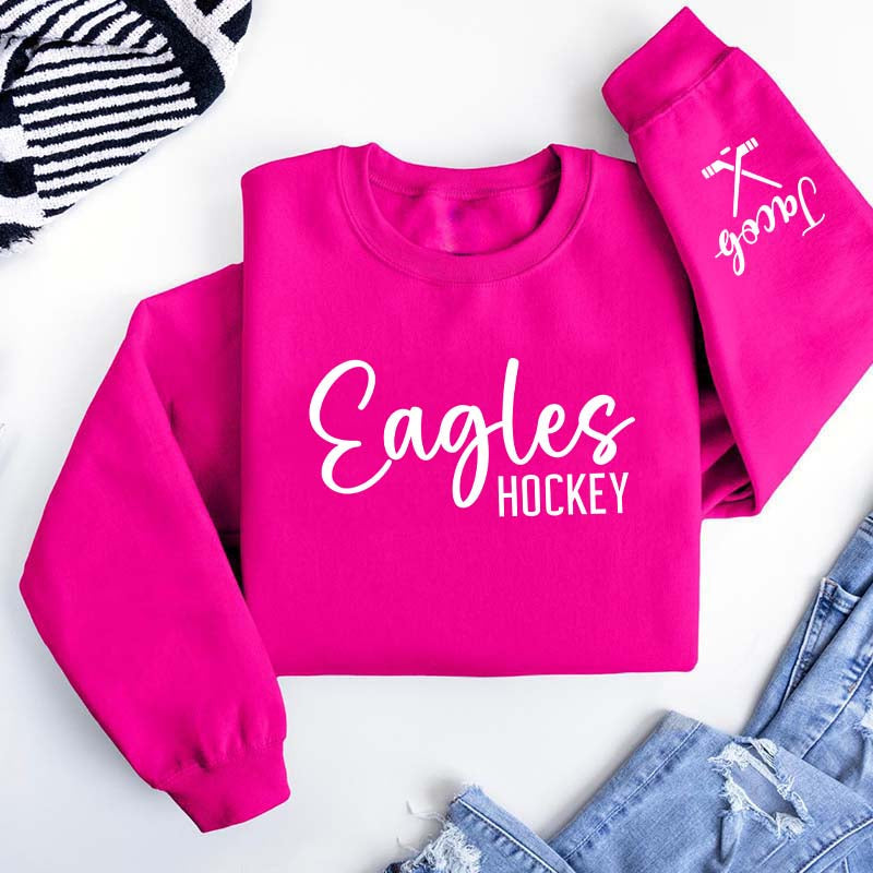 Personalized Hockey Mom Team Name Sweatshirt