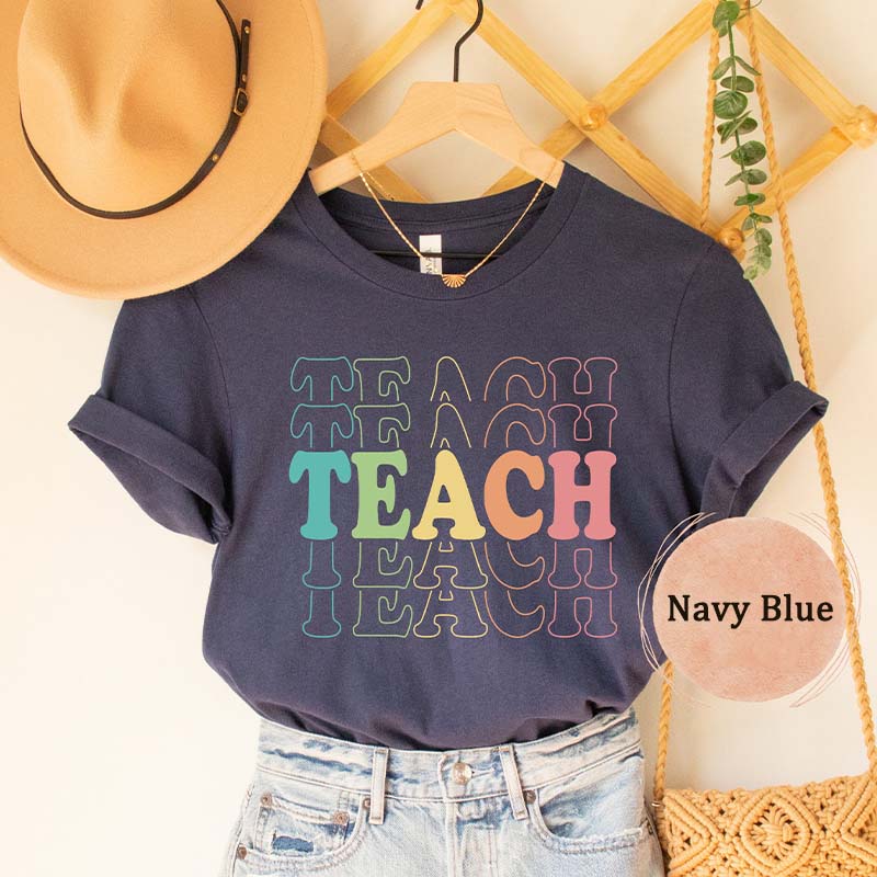 Retro Teach Teacher Gifts T-Shirt